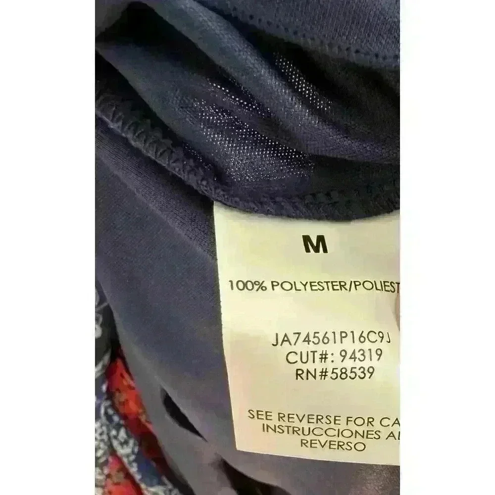 Accidentally in Love blue floral dress size M - Picture 7 of 8